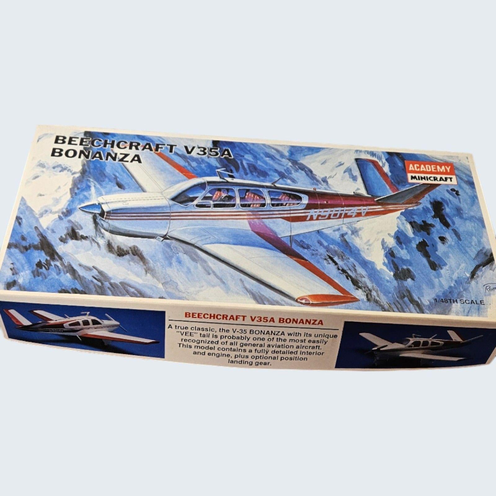Model Airplane by Academy Minicraft Beechcraft V35A Bonanza -- ITEM #4057