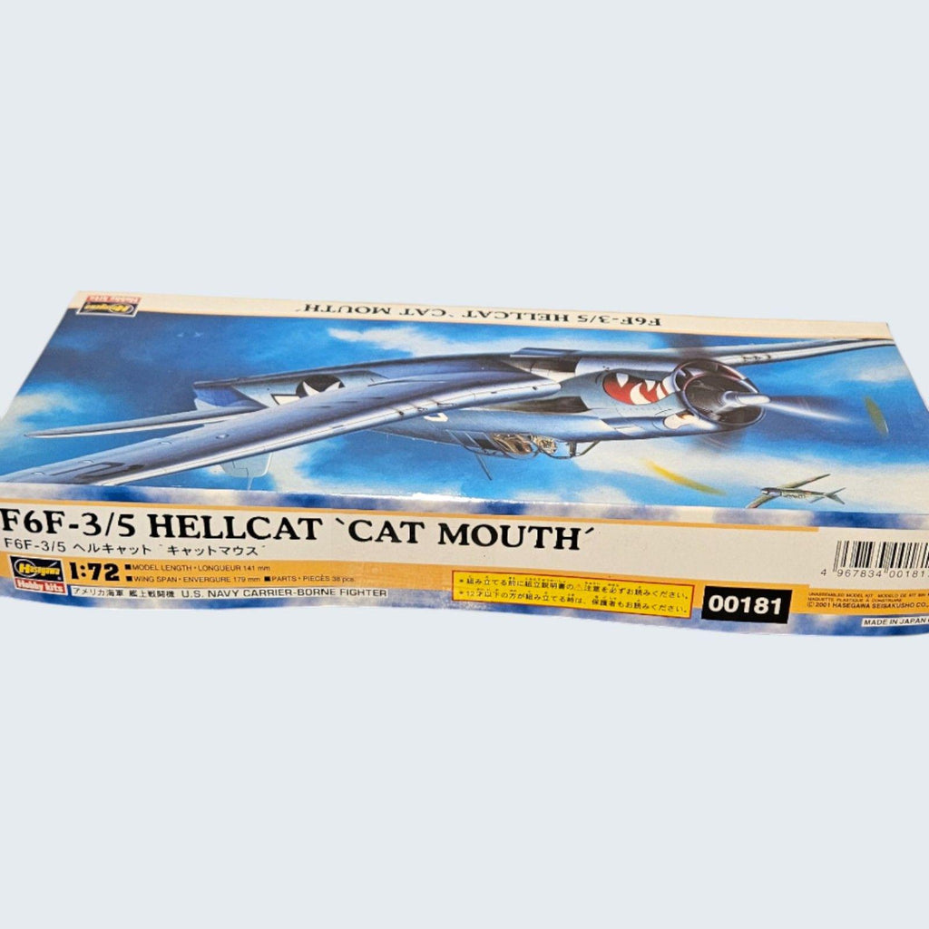 Model Airplane by Hasegawa Hobby Kits FGF-3/5 Hellcat "cat mouth" --ITEM #4058