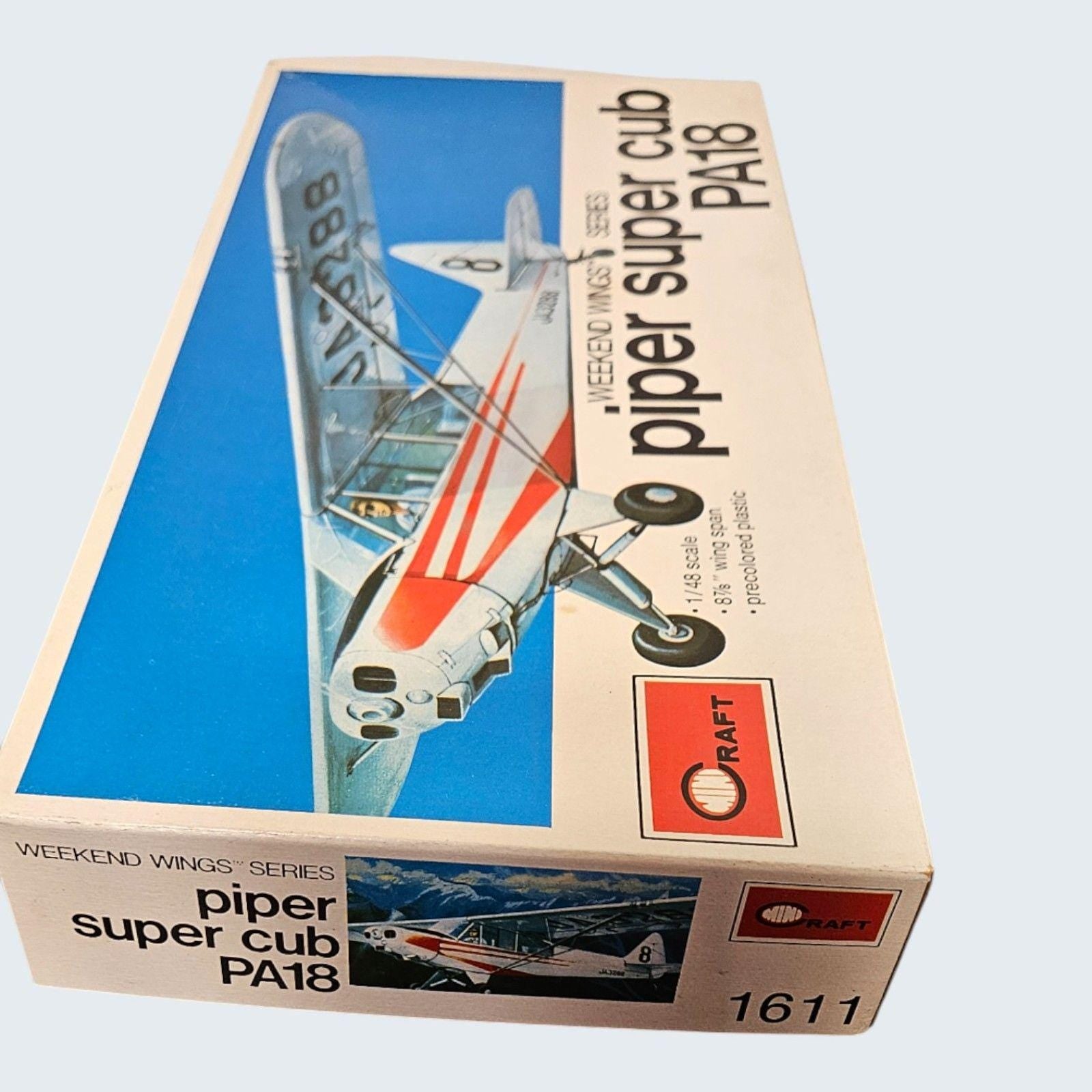 Model Airplane by Craft Weekend Wings Series Piper Super Cub PA18 -- ITEM #4056