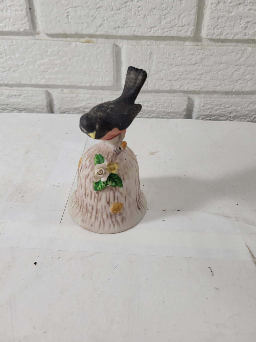 Vintage Porcelain Bird on a bell -- ITEM #518