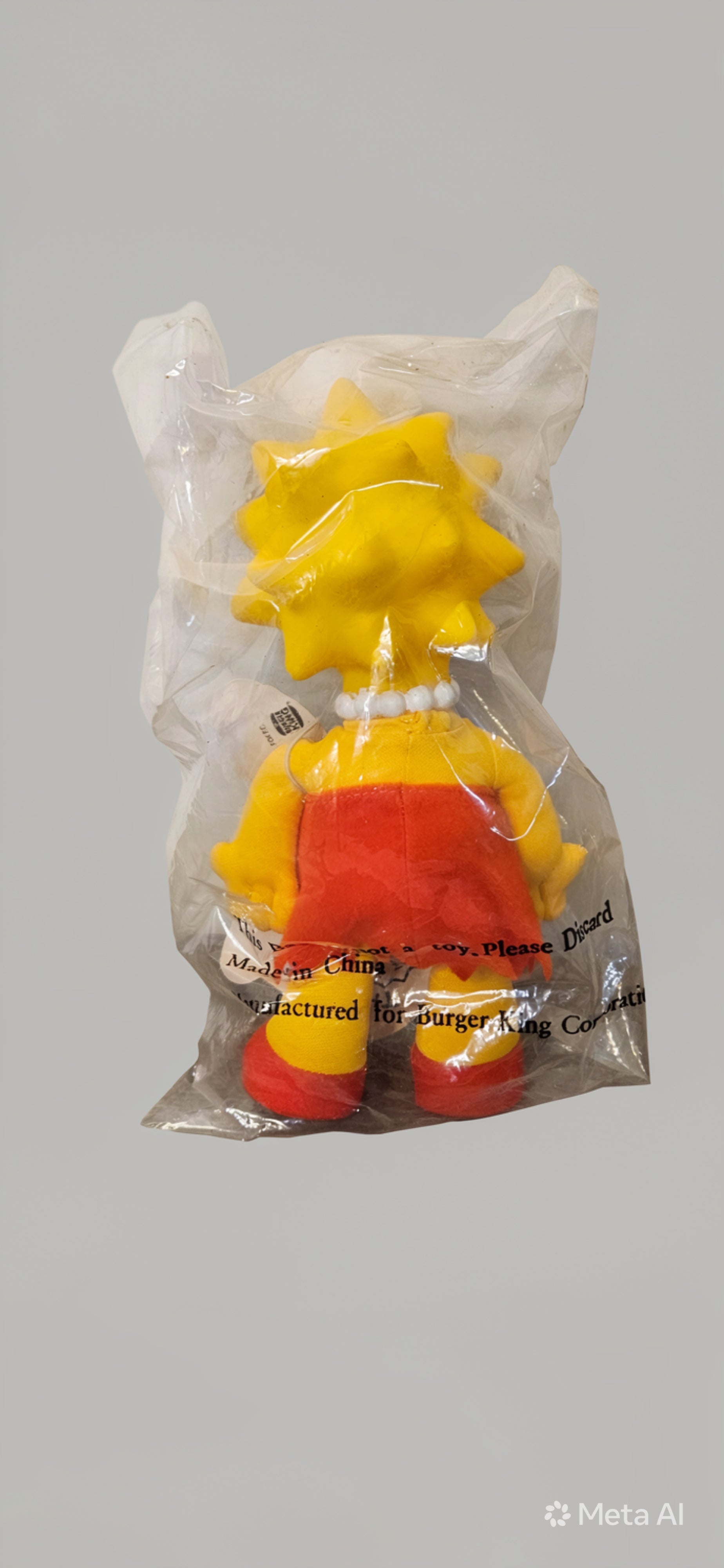 Vintage 1990 Lisa Simpson Plush Doll -- ITEM #2332