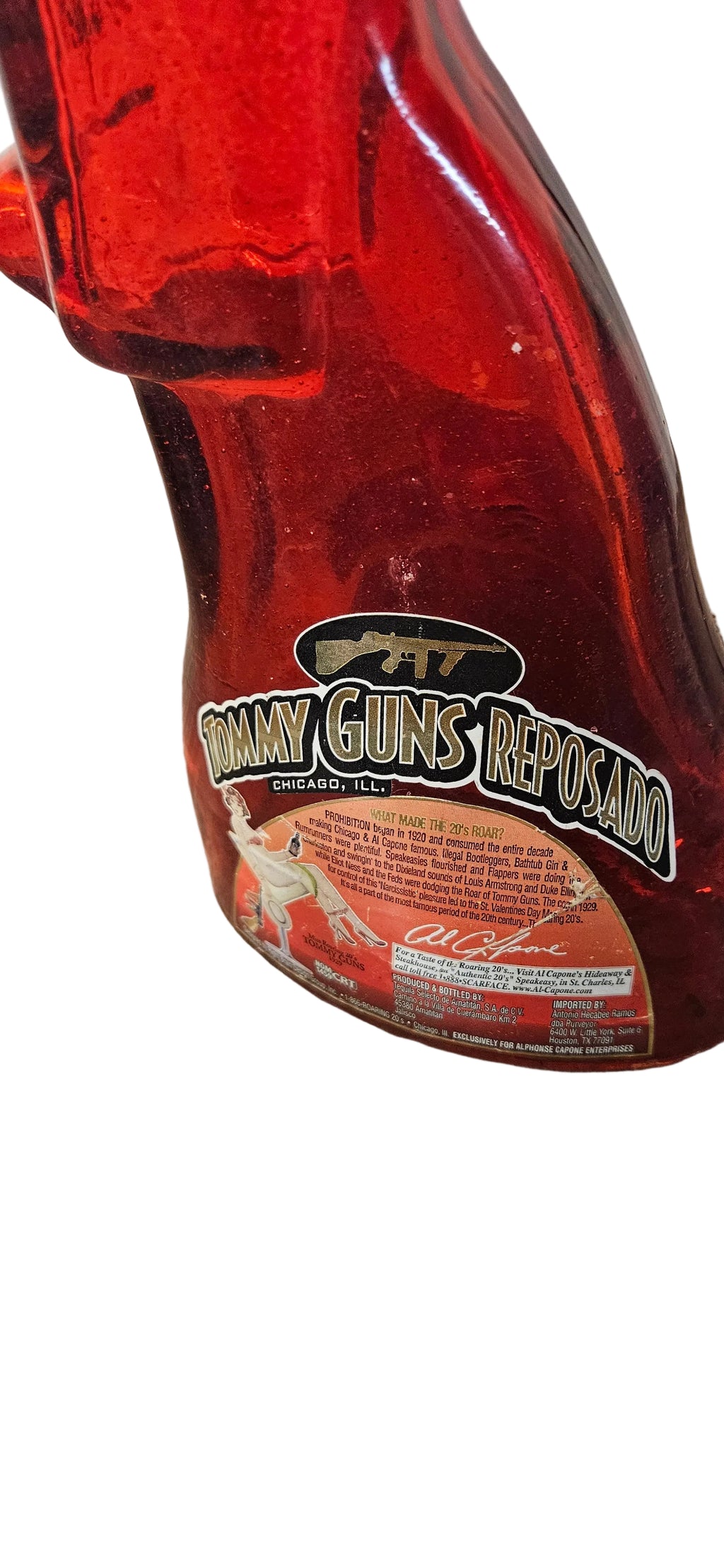 Tommy Gun Liquor Boyttle -- ITEM #2297