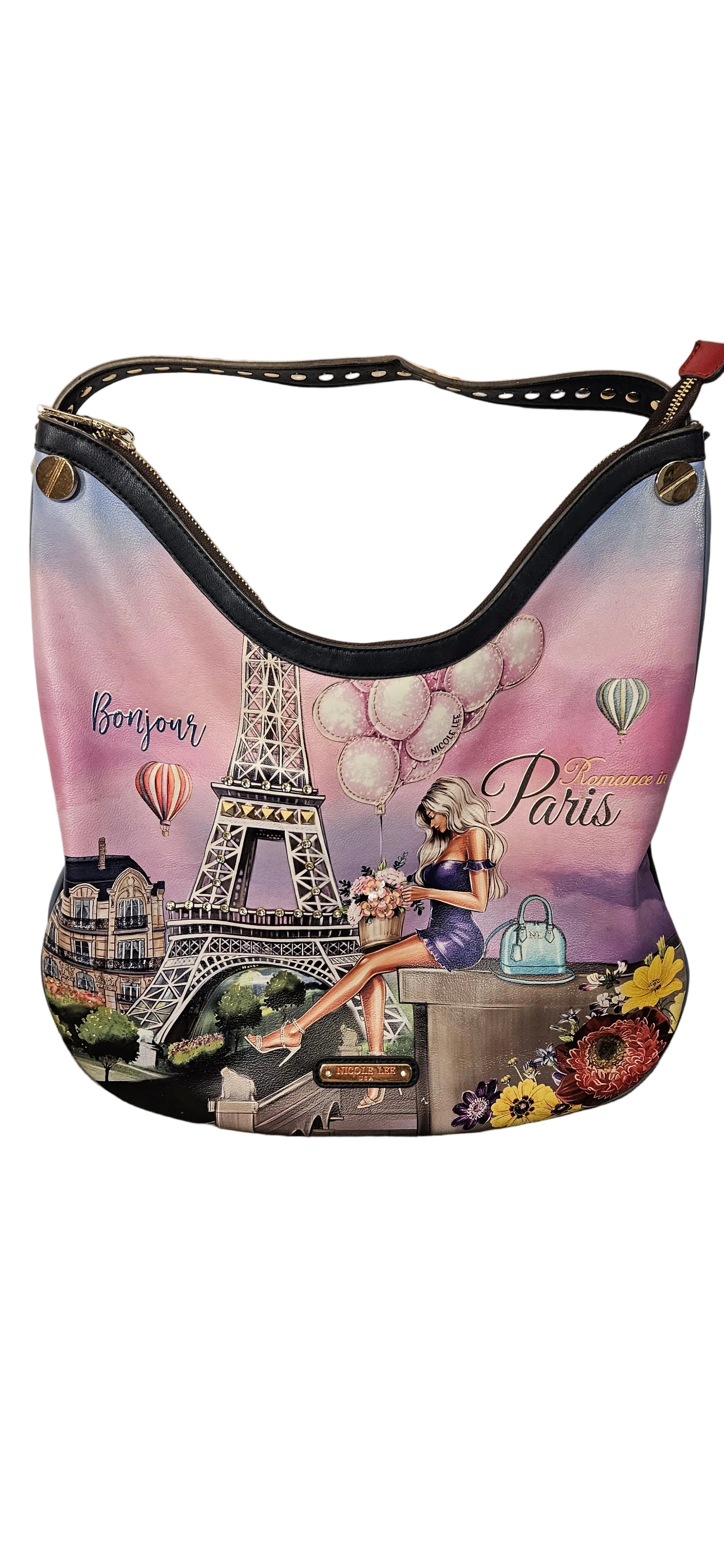 Nicole Lee USA "Romance in Paris" Hobo Bag -- ITEM #2415
