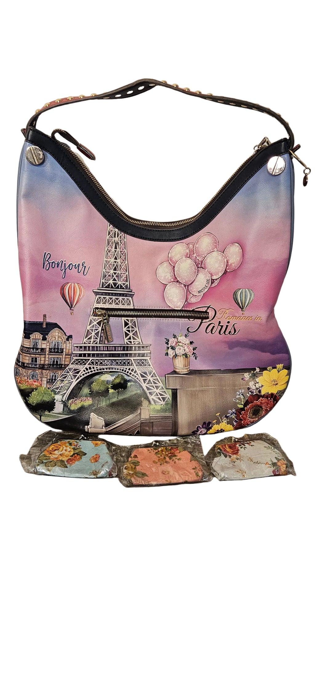 Nicole Lee USA "Romance in Paris" Hobo Bag -- ITEM #2415
