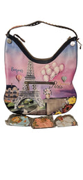 Nicole Lee USA "Romance in Paris" Hobo Bag -- ITEM #2415
