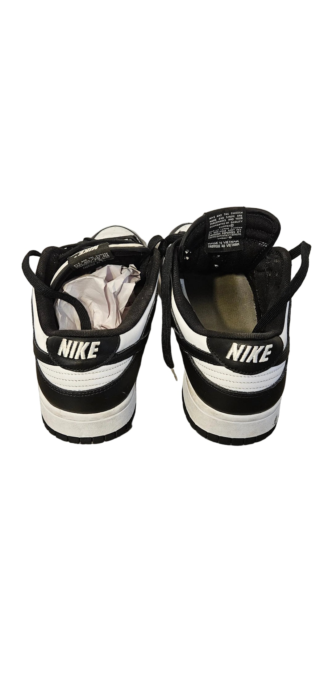 Men's Nike Dunk Low Retro Panda Black & White Sneakers -- ITME #2497