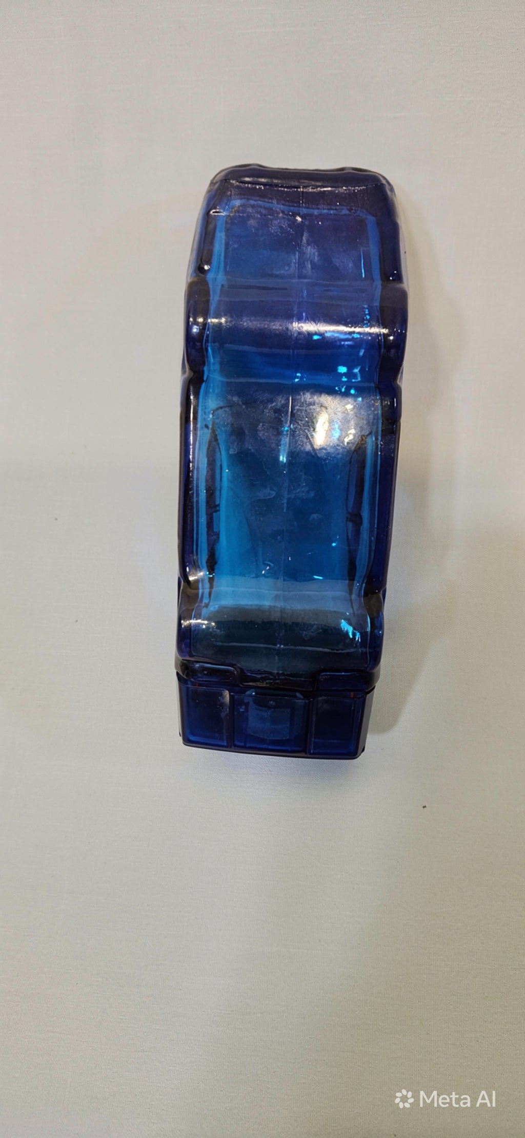 Vintage 1970s Avon Stock Car Racer Decanter Dodge Charger Daytona NASCAR Blue Glass #2298