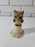 Vintage Lego Porcelain Ceramic Owl Bell  -- ITEM #519