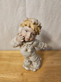 Vintage Snowy Angel Cherub Figurine--ITEM #1934