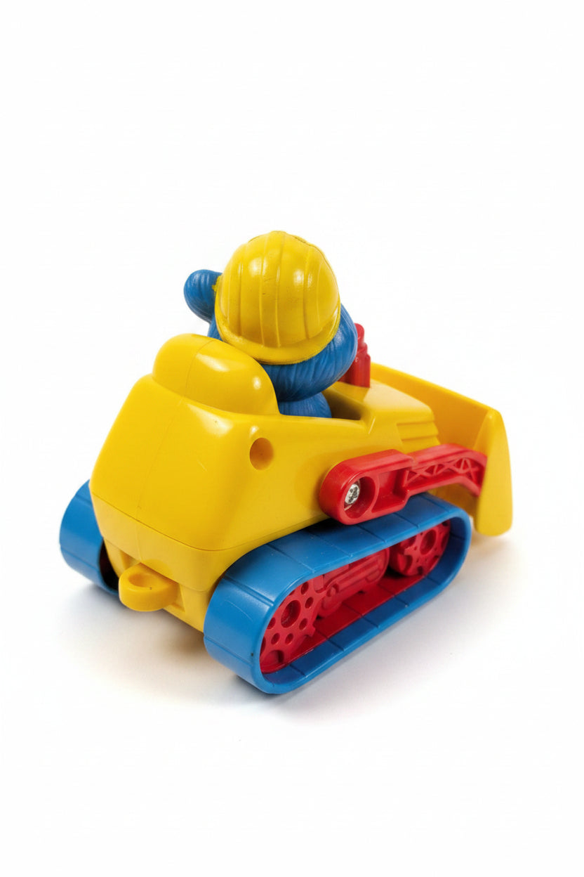 Vintage Sesame Street Cookie Monster Bull Dozer = ITEM #1600