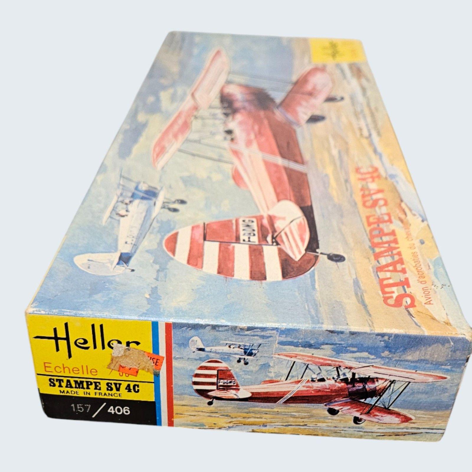 Model Airplane by Heller Stampe SV4C -- ITEM #4054