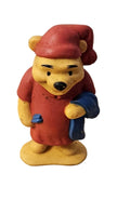Disney Winnie the Pooh Figure Dressed in nightgown and cap, toothbrush in hand.   ITEM #1917