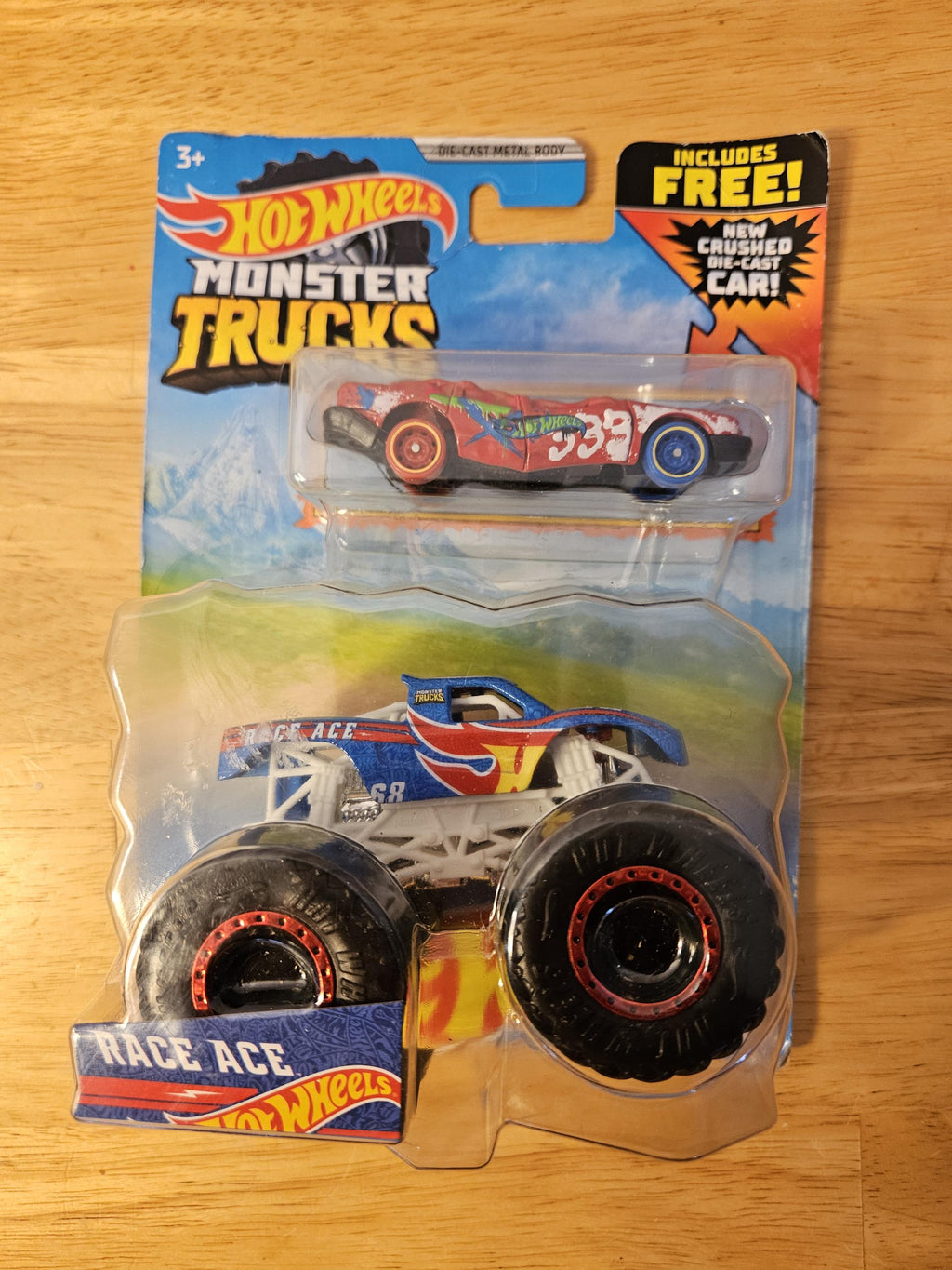 Hot Wheels Monster Trucks includes Free Crushed Diecast Car.   ITEM #1910