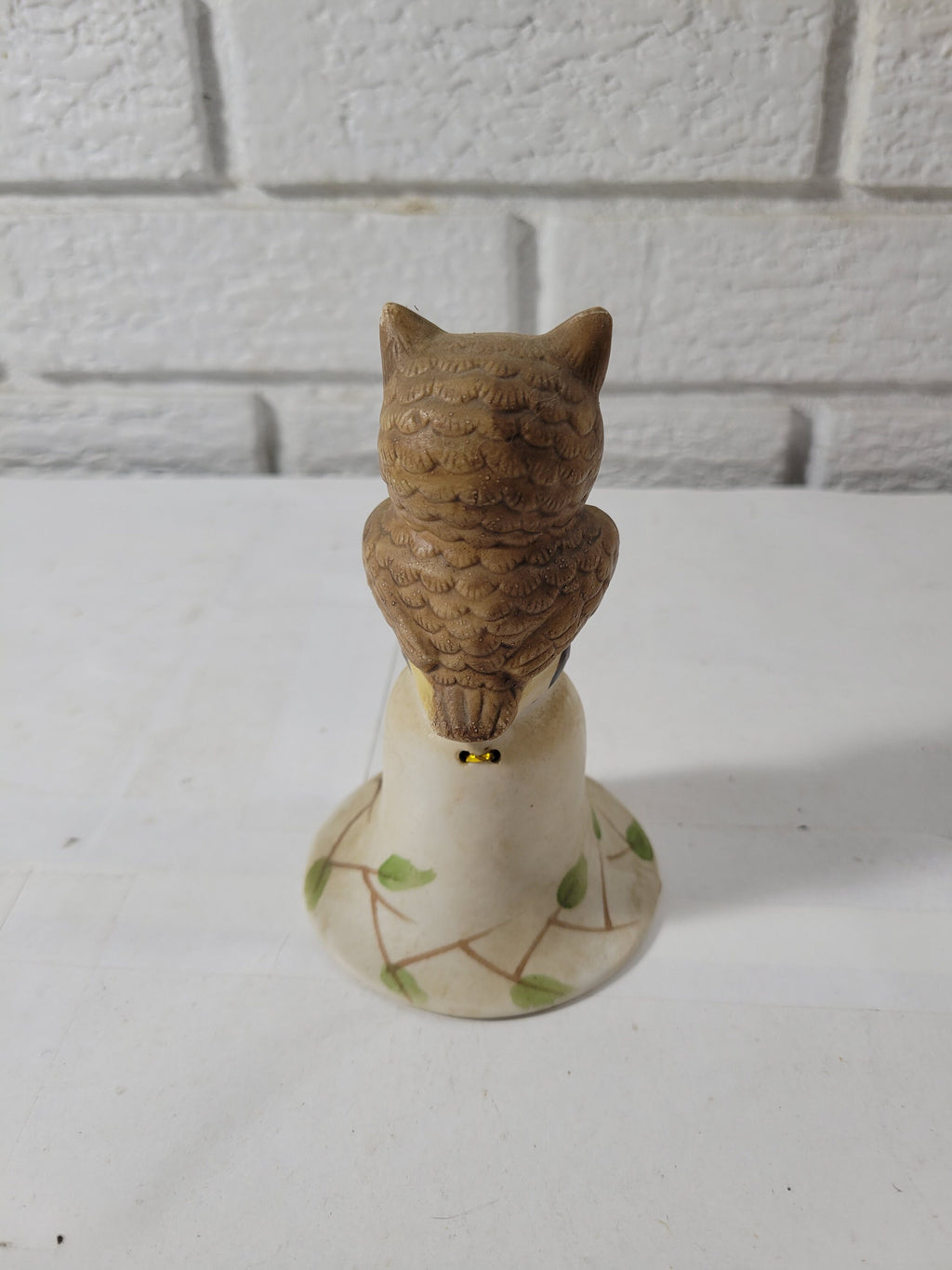 Vintage Lego Porcelain Ceramic Owl Bell  -- ITEM #519