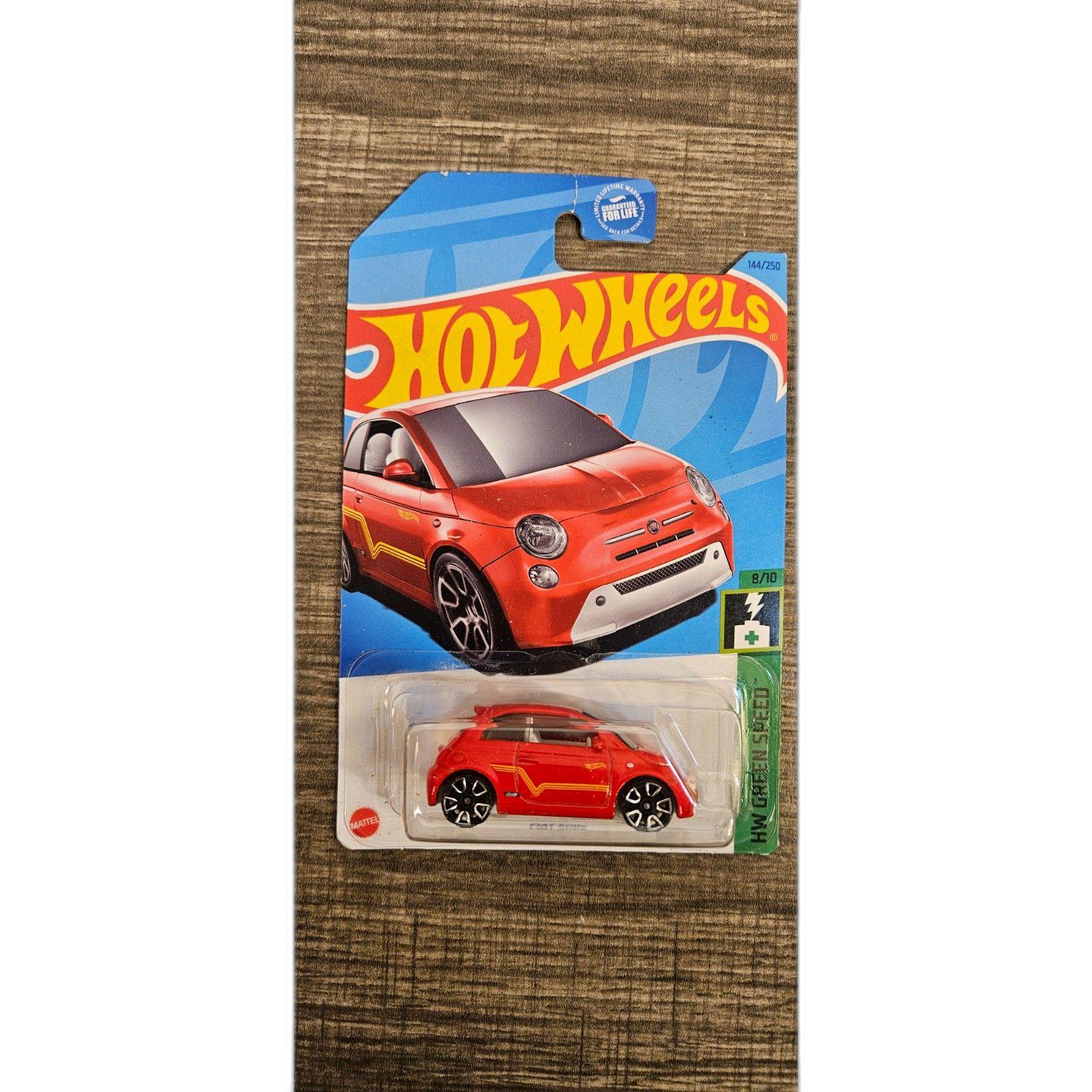 Hot Wheels HW Green Speed Fiat 500E -- ITEM #3243