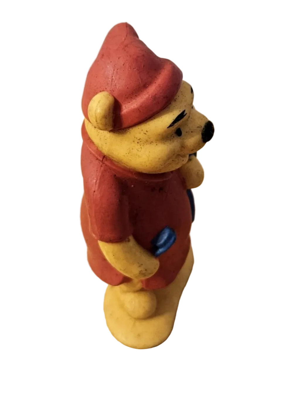 Disney Winnie the Pooh Figure Dressed in nightgown and cap, toothbrush in hand.   ITEM #1917