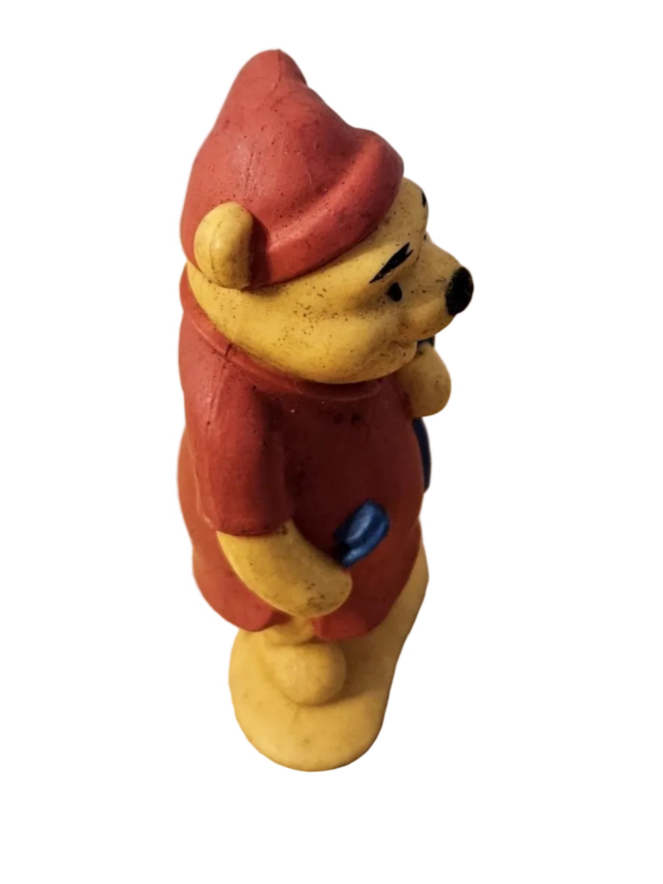 Disney Winnie the Pooh Figure Dressed in nightgown and cap, toothbrush in hand.   ITEM #1917