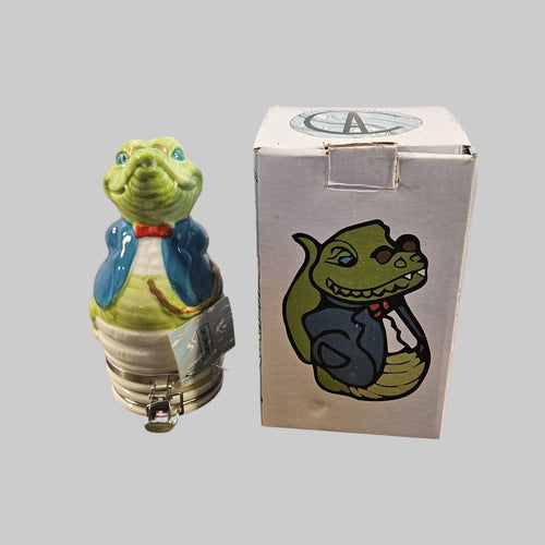 Ceramic Art Air Tight Jar "Professor CROC" -- ITEM #3099