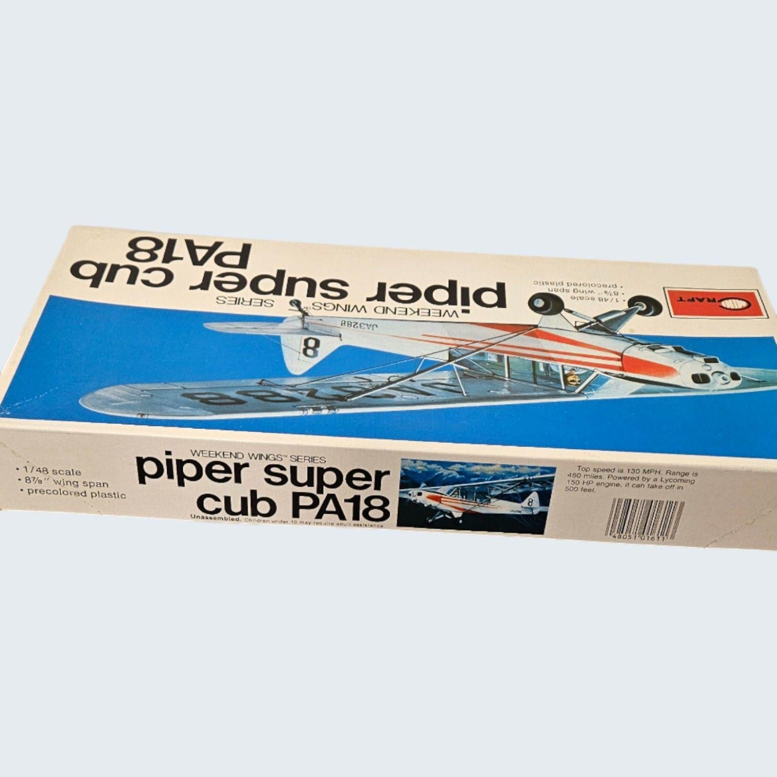 Model Airplane by Craft Weekend Wings Series Piper Super Cub PA18 -- ITEM #4056