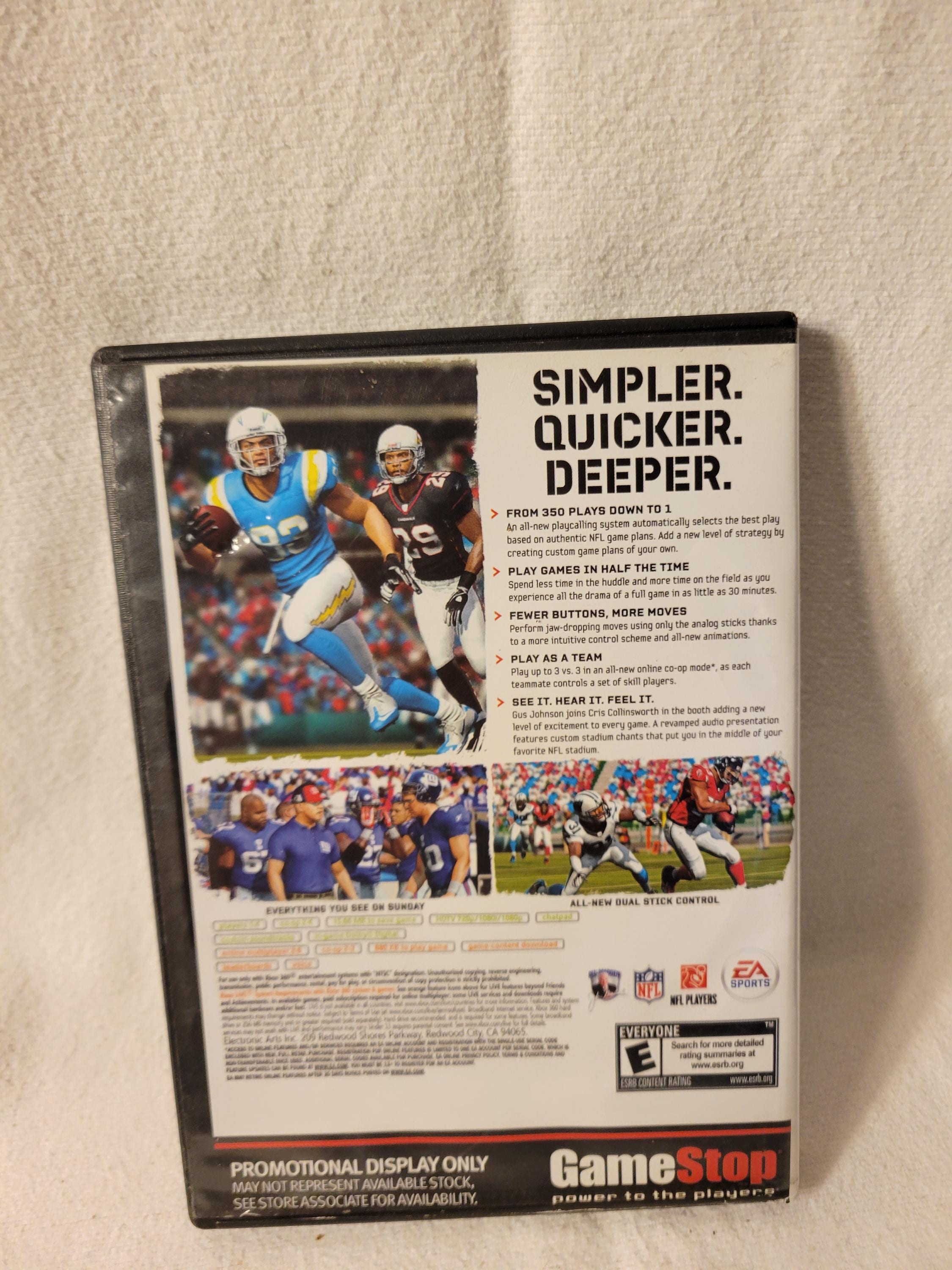 XBox 360 EA Sports Madden 11 -- ITEM #1615