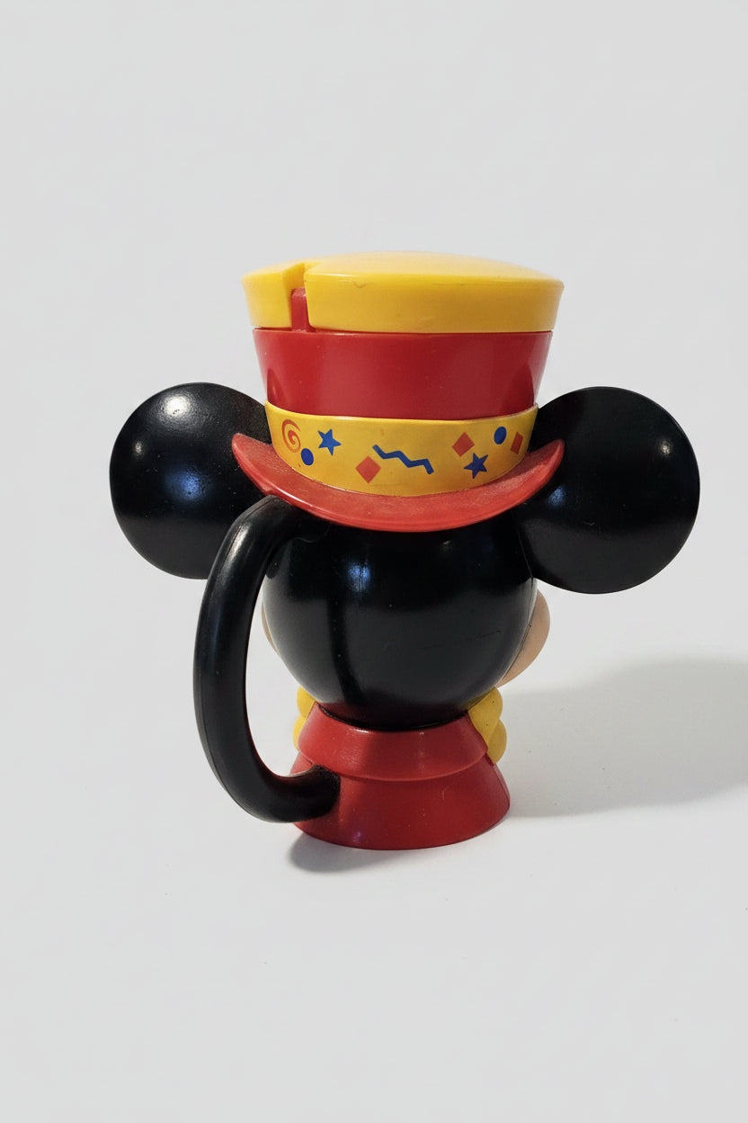 Vintage Mickey Mouse Disney on Ice Plastic Mug with lid.   ITEM #1929