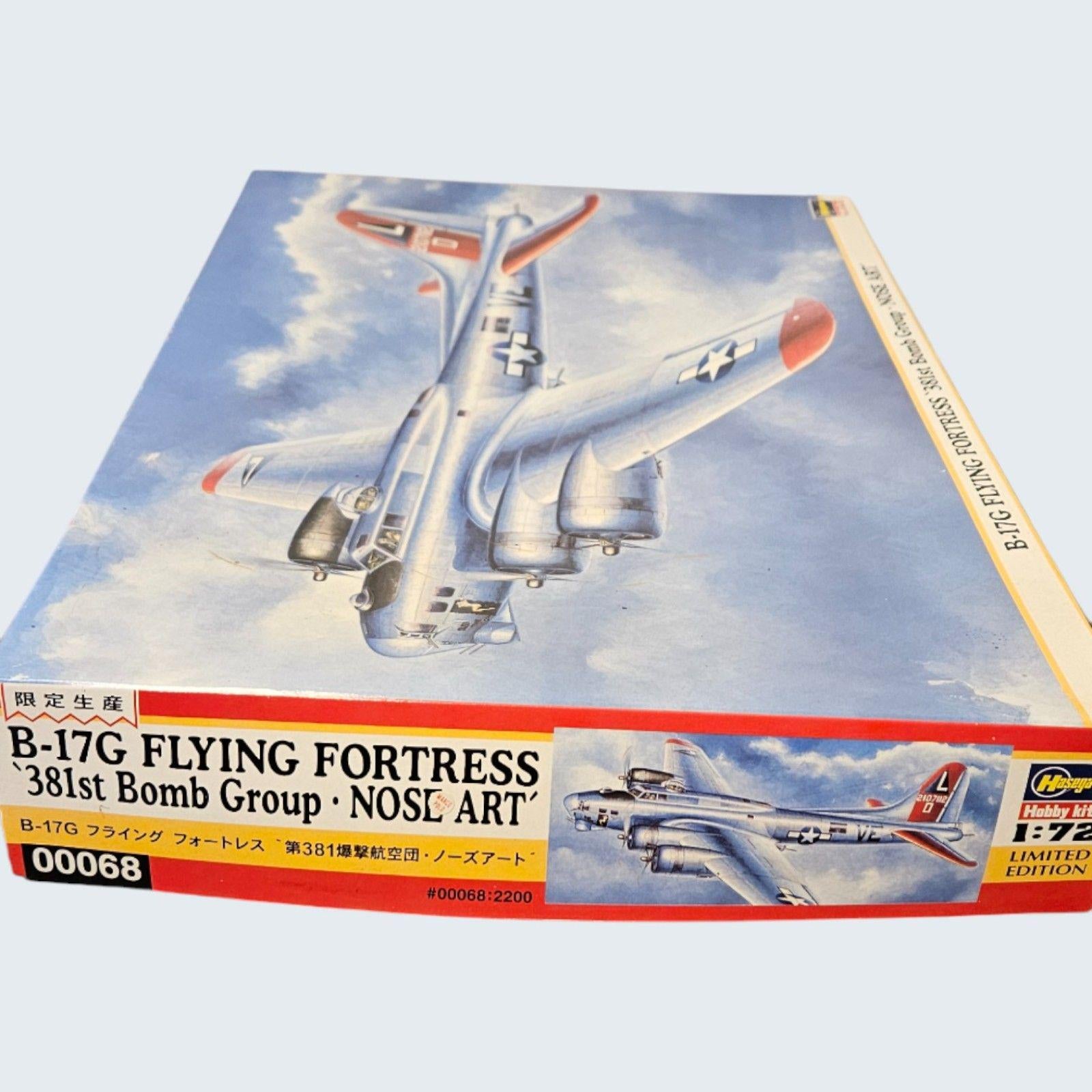 Model Airplane by Hasegawa B17G Flying Fortress.381st Bomb Group.  -- ITEM #4060