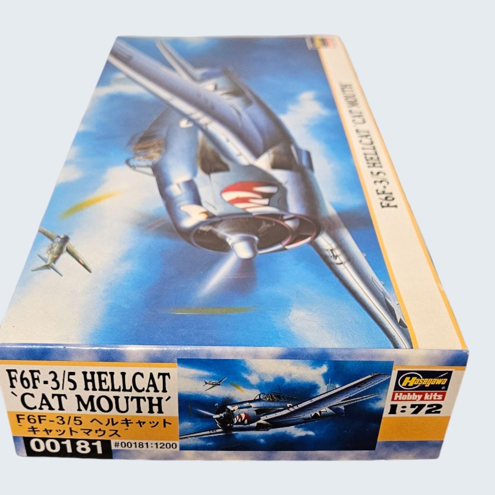 Model Airplane by Hasegawa Hobby Kits FGF-3/5 Hellcat "cat mouth" --ITEM #4058