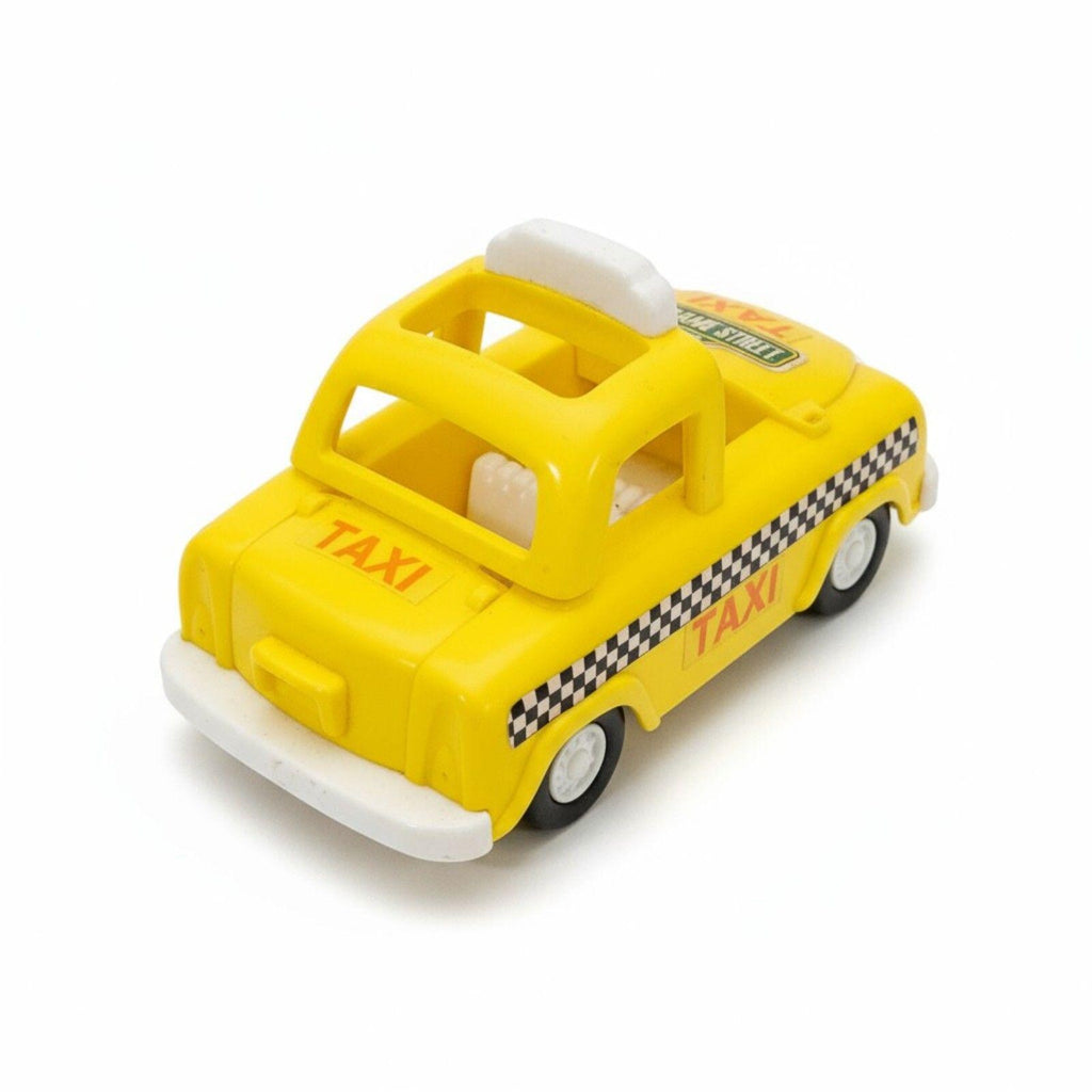 Vintage Playskool Sesame Street Taxi Toy -- ITEM #3359