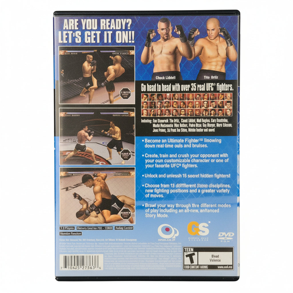 UFC Sudden Impact Game; Play Station 2 -- ITEM #3576