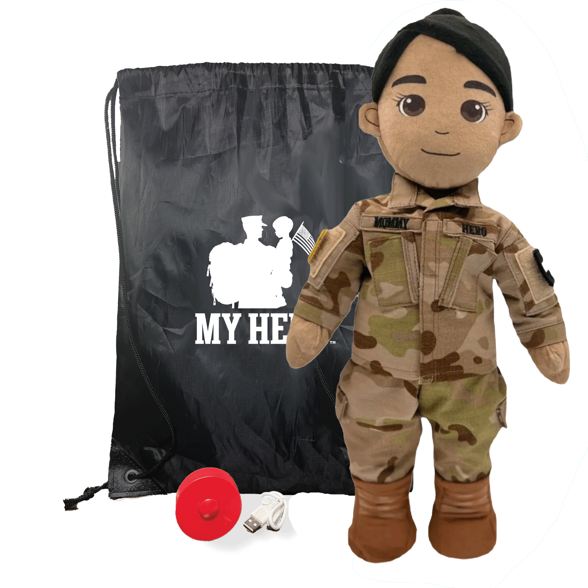 My Hero™ Army Soldier Daddy Doll | Custom Recordable Plush