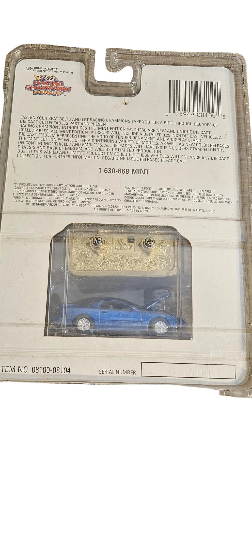 Racing Champions Limited Edition NASCAR Diecast Metal Coin Bank -- ITEM #3220