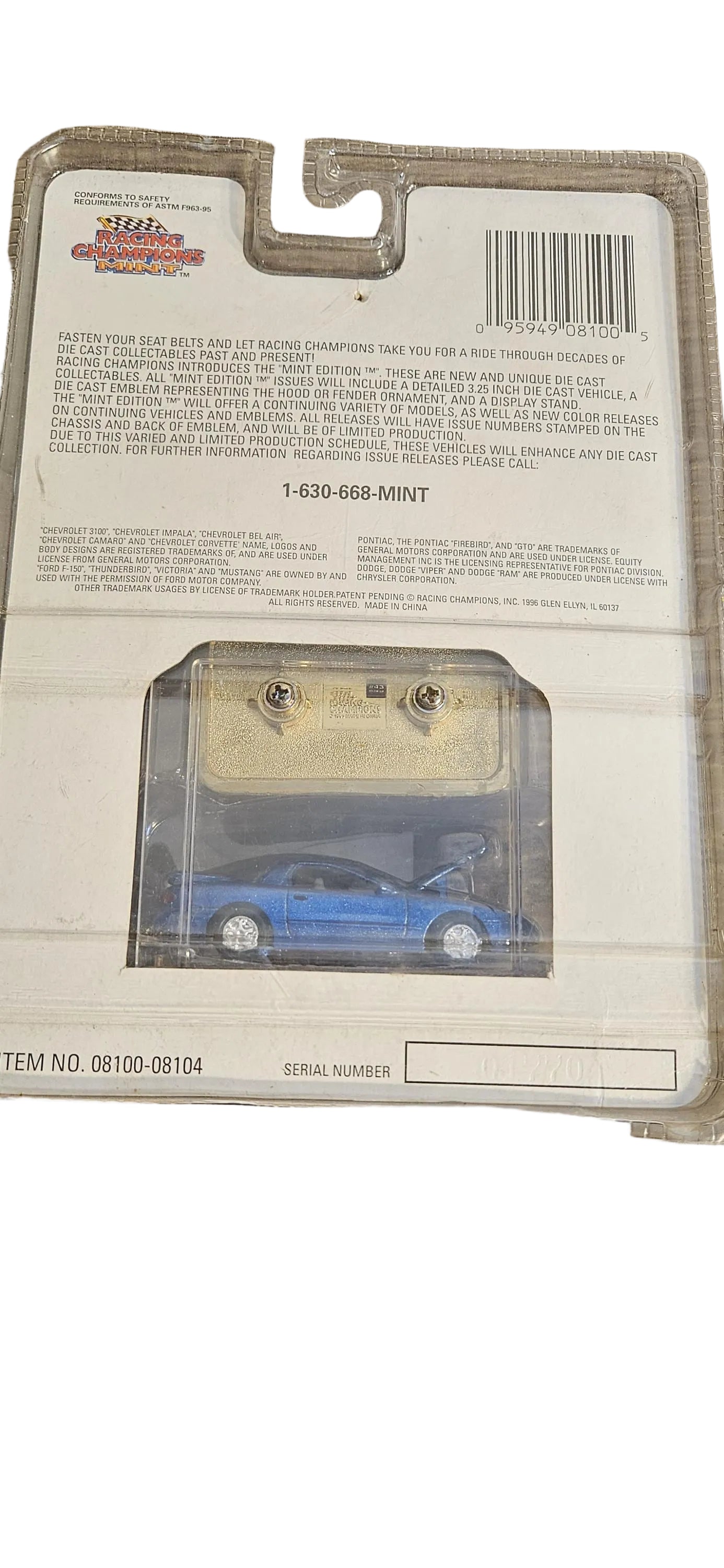 Racing Champions Limited Edition NASCAR Diecast Metal Coin Bank -- ITEM #3220