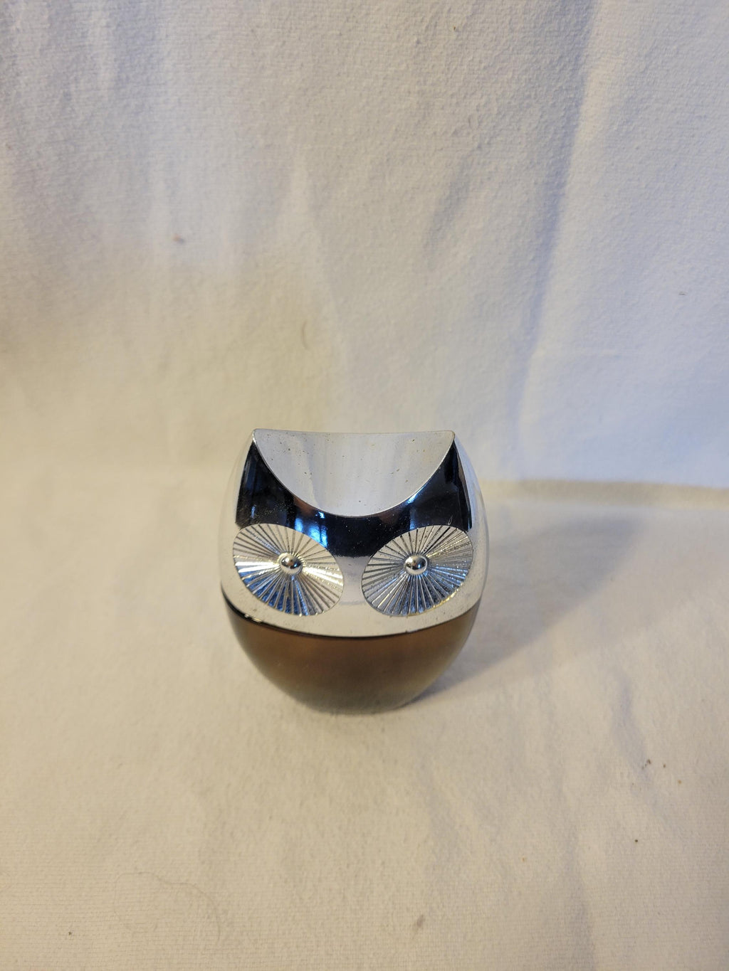 Avon Owl Leather Aftershave Glass Decanter -- ITEM #1576