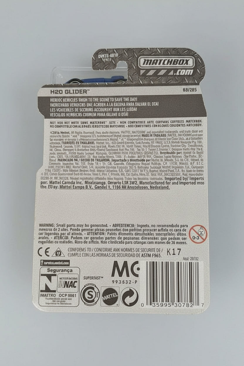 Matchbox H20 Glide; Metal Parts -- ITEM #2124