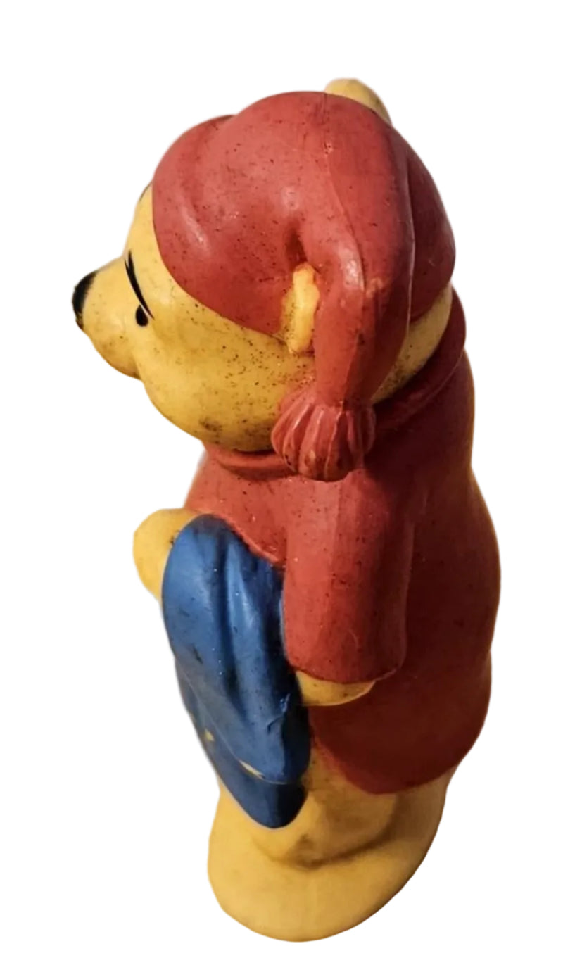Disney Winnie the Pooh Figure Dressed in nightgown and cap, toothbrush in hand.   ITEM #1917