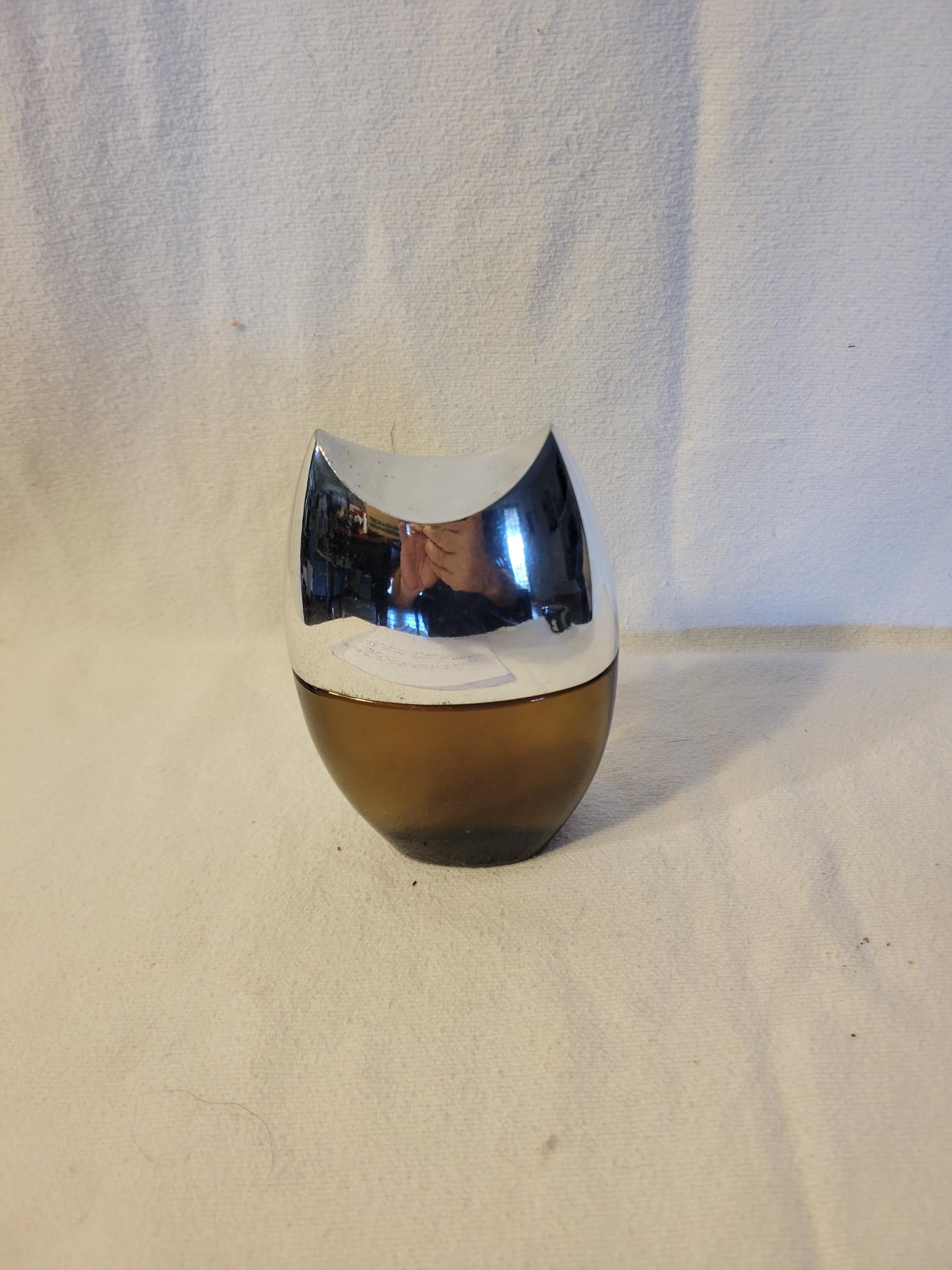 Avon Owl Leather Aftershave Glass Decanter -- ITEM #1576