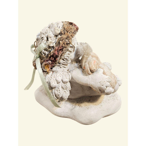 Dreamsicles Figurine.  Three Amigos DC179 Cherub with two rabbits.  - ITEM #3051
