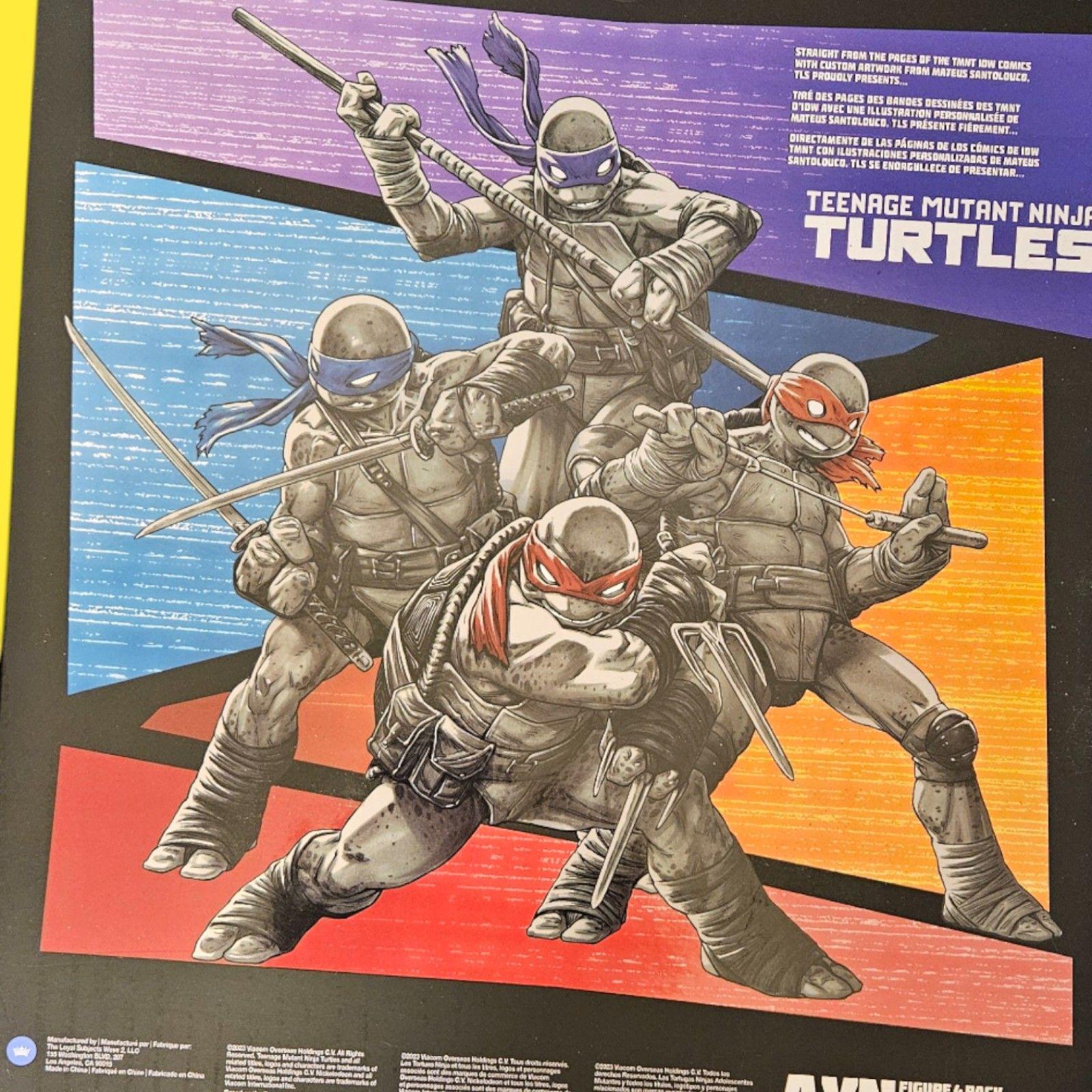 teenage mutant ninja turtles BST AXN TMNT comic black & white 4 pack -- item #3549
