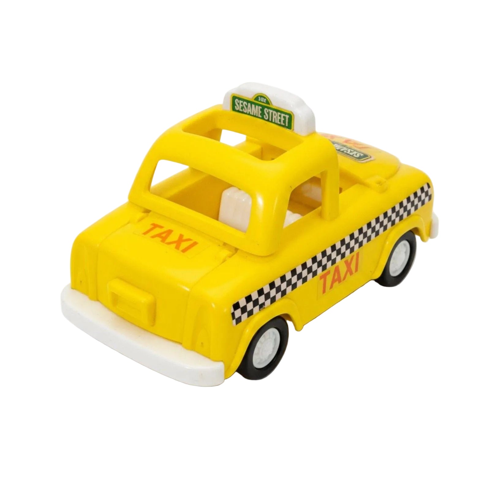 Vintage Playskool Sesame Street Taxi Toy -- ITEM #3359