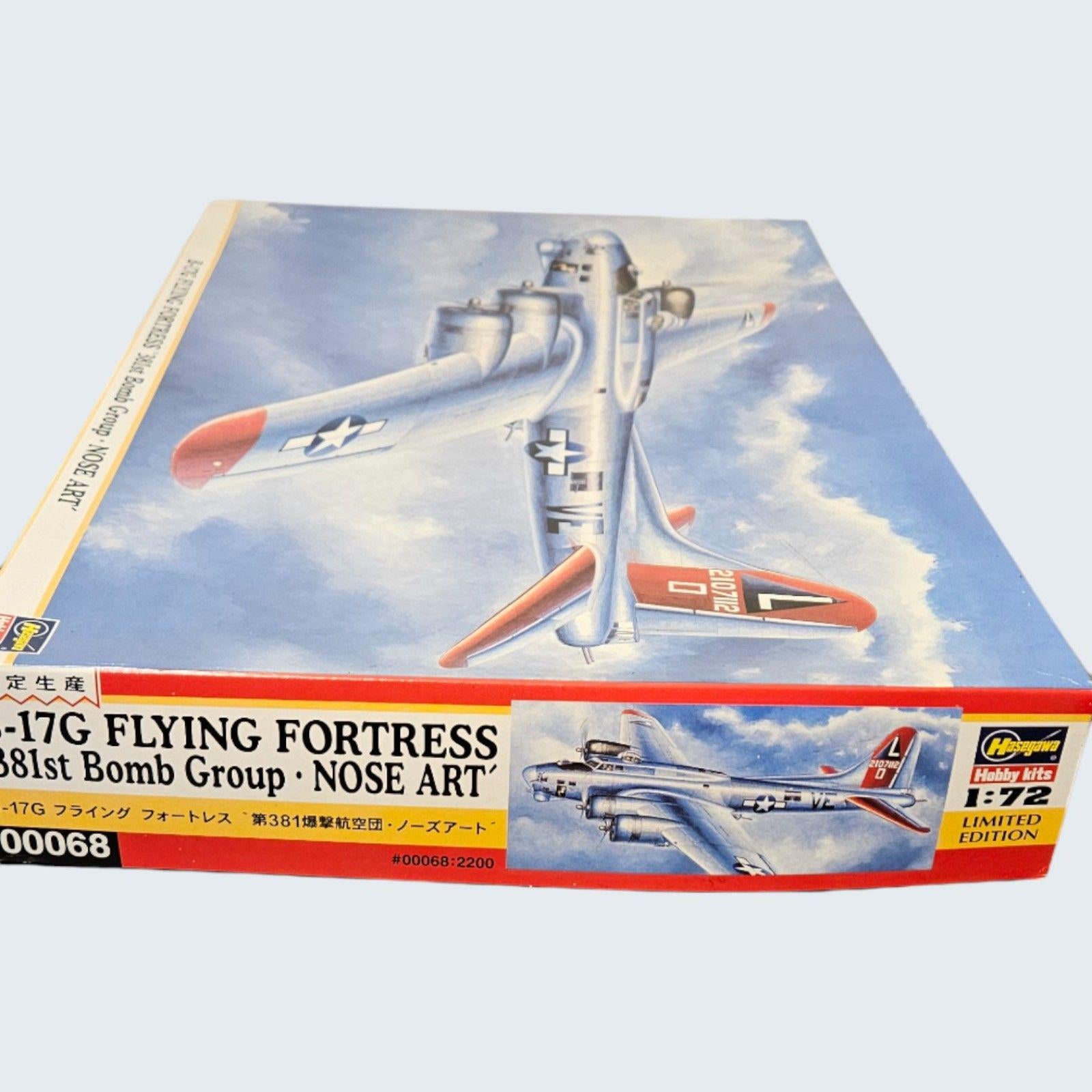 Model Airplane by Hasegawa B17G Flying Fortress.381st Bomb Group.  -- ITEM #4060