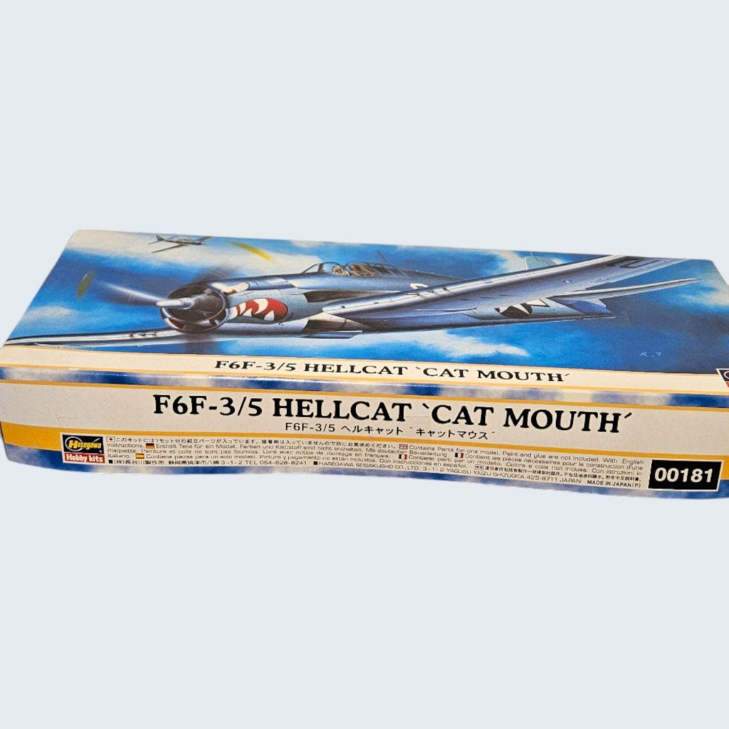Model Airplane by Hasegawa Hobby Kits FGF-3/5 Hellcat "cat mouth" --ITEM #4058