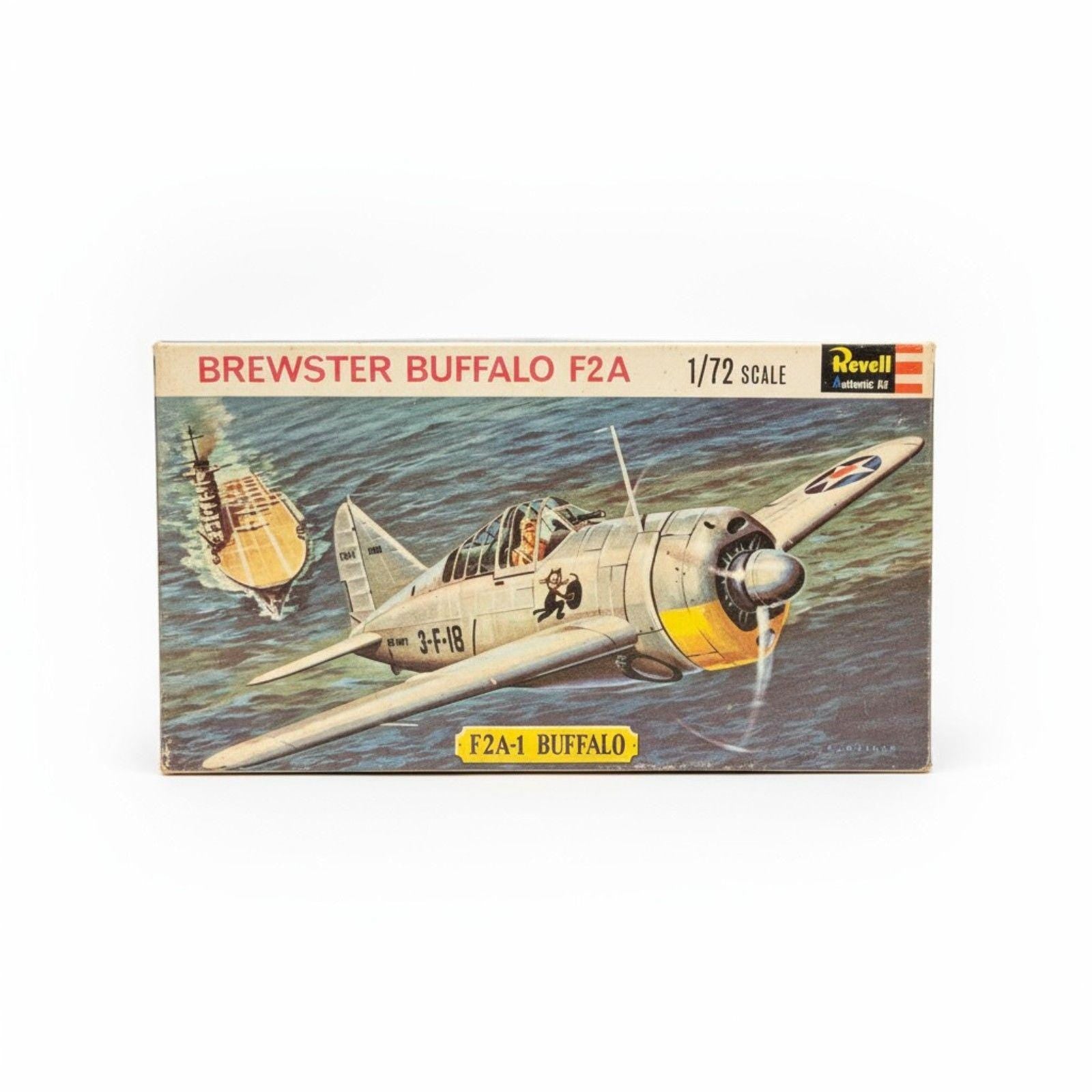 Brewster Buffalo F2A Model Plane by Revell -- ITEM #3353