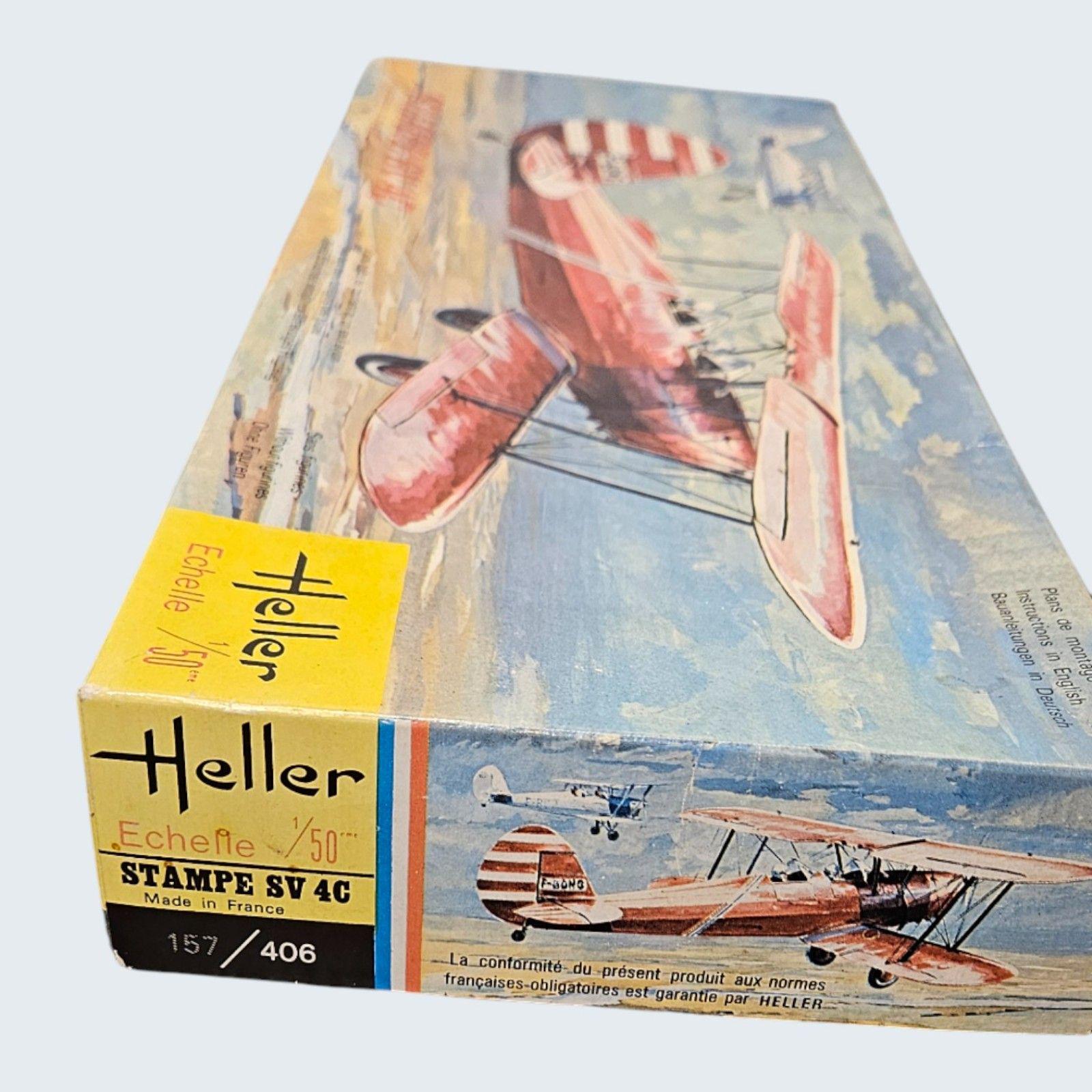 Model Airplane by Heller Stampe SV4C -- ITEM #4054
