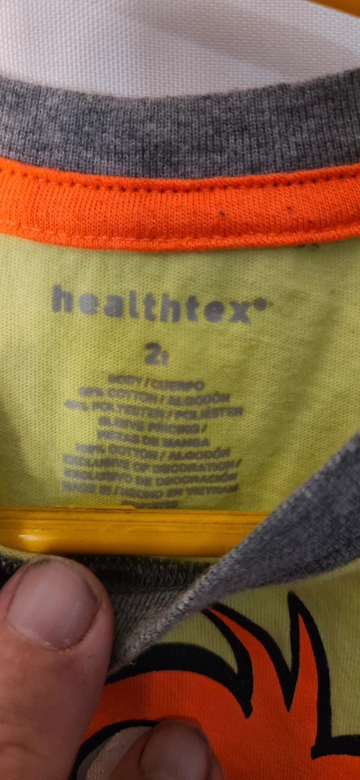 Boys neon monkey shirt by Healthtex. Item 2528
