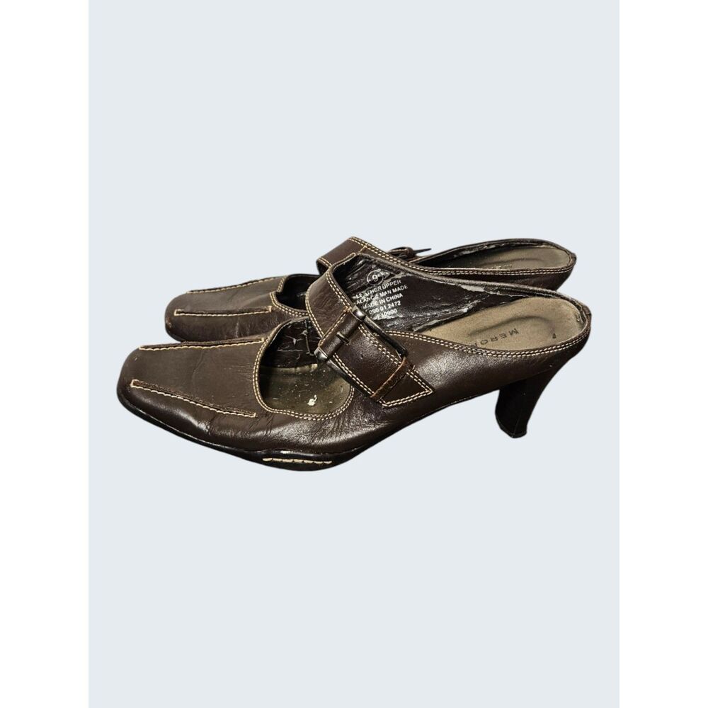 Womens Size 7 Merona Brown Leather Shoes -- ITEM #4034